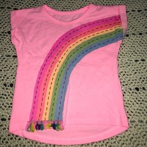 Pink Rainbow Tee for Kids
